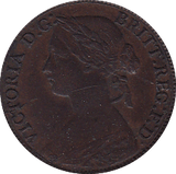 1860 FARTHING ( EF ) - Farthing - Cambridgeshire Coins