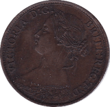 1860 FARTHING ( EF ) TOOTHED - Farthing - Cambridgeshire Coins