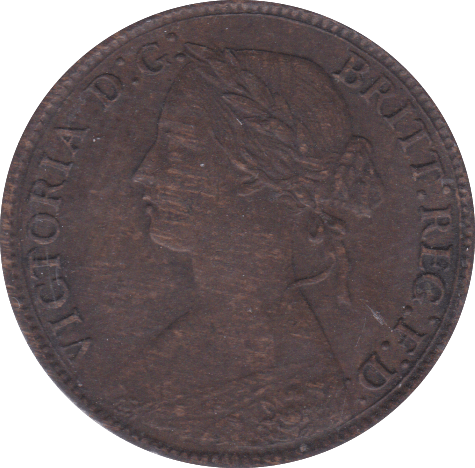 1860 FARTHING ( GVF ) - Farthing - Cambridgeshire Coins