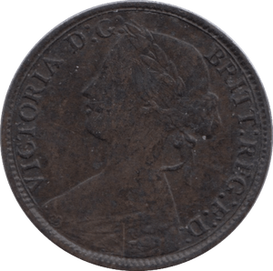 1860 FARTHING ( GVF ) - Farthing - Cambridgeshire Coins