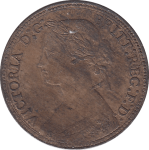 1860 FARTHING ( UNC ) - Farthing - Cambridgeshire Coins