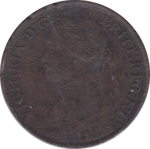 1860 FARTHING ( VF ) - Farthing - Cambridgeshire Coins