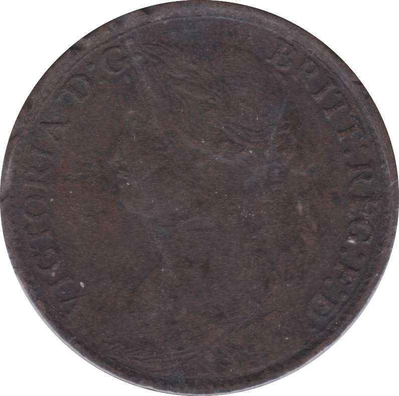 1860 FARTHING ( VF ) - Farthing - Cambridgeshire Coins