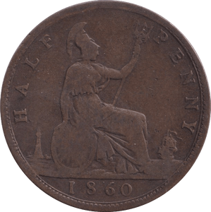 1860 HALFPENNY ( NF ) - Halfpenny - Cambridgeshire Coins