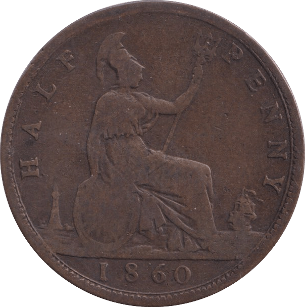 1860 HALFPENNY ( NF ) - Halfpenny - Cambridgeshire Coins