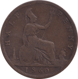 1860 HALFPENNY ( NF ) - Halfpenny - Cambridgeshire Coins