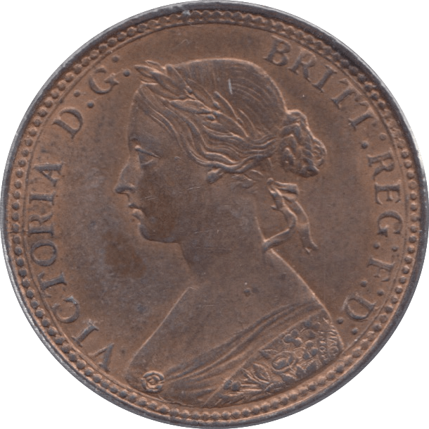 1860 HALFPENNY ( UNC ) 2 - Halfpenny - Cambridgeshire Coins