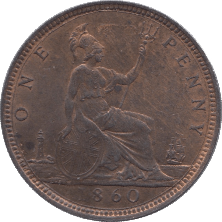 1860 PENNY ( UNC ) - Penny - Cambridgeshire Coins