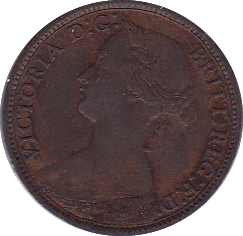 1861 FARTHING (F) - Farthing - Cambridgeshire Coins