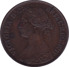 1861 FARTHING ( GVF ) - Farthing - Cambridgeshire Coins