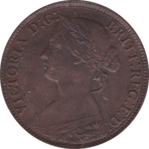 1861 FARTHING ( UNC ) B - Farthing - Cambridgeshire Coins