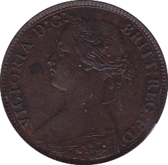 1861 FARTHING ( UNC ) - Farthing - Cambridgeshire Coins