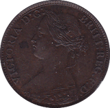 1861 FARTHING ( UNC ) - Farthing - Cambridgeshire Coins