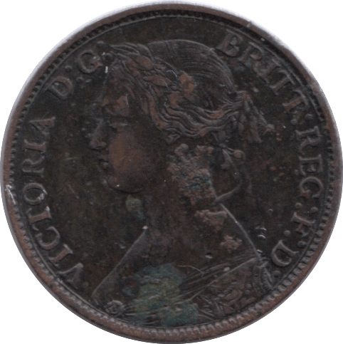 1861 FARTHING ( VF ) - Farthing - Cambridgeshire Coins