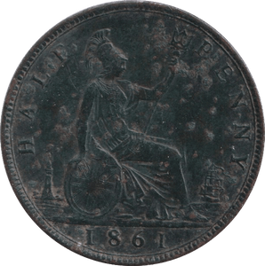 1861 HALFPENNY ( EF ) - Halfpenny - Cambridgeshire Coins