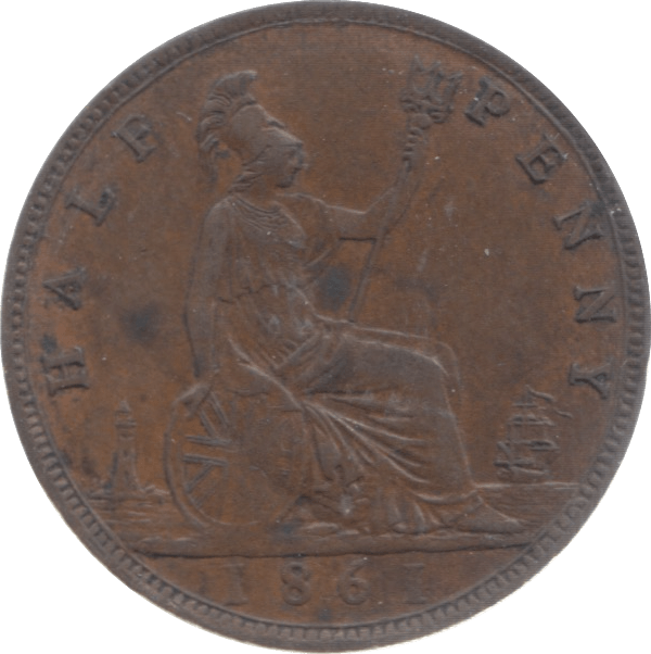 1861 HALFPENNY ( EF ) - Halfpenny - Cambridgeshire Coins