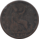 1861 HALFPENNY ( GF ) 14 B - Halfpenny - Cambridgeshire Coins