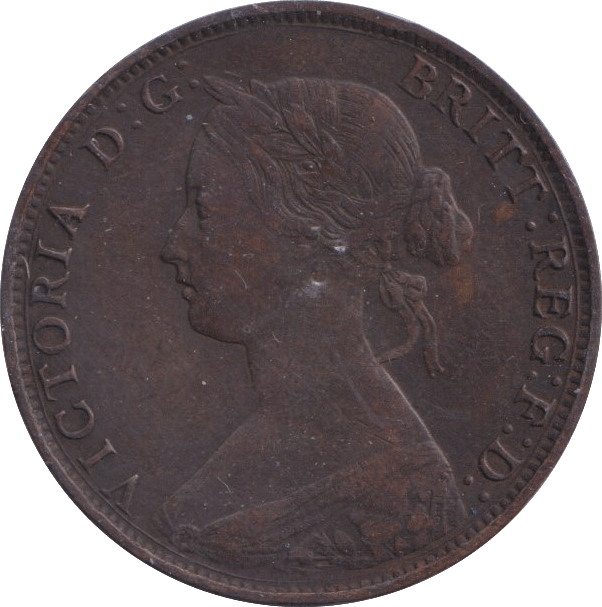 1861 HALFPENNY ( VF ) - Halfpenny - Cambridgeshire Coins