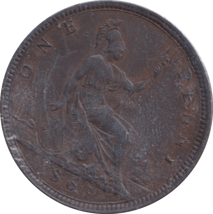 1861 PENNY ( EF ) - Penny - Cambridgeshire Coins