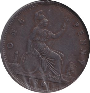 1861 PENNY ( GVF ) - Penny - Cambridgeshire Coins