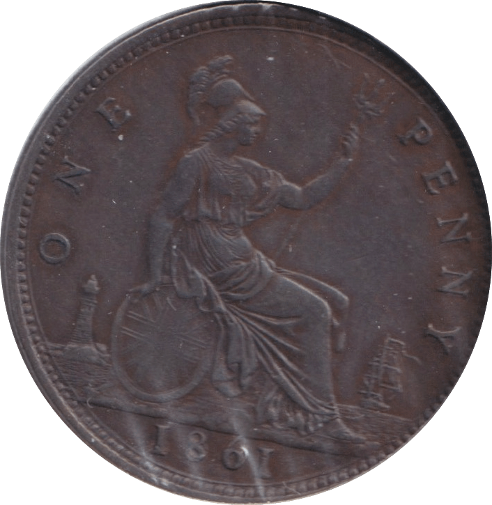 1861 PENNY ( GVF ) - Penny - Cambridgeshire Coins