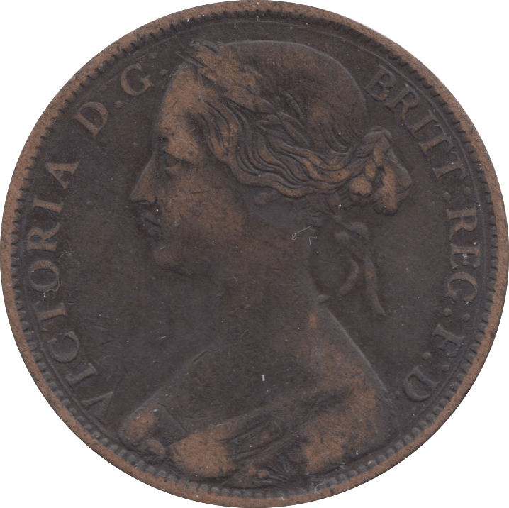 1861 PENNY ( VF ) 2 - Penny - Cambridgeshire Coins