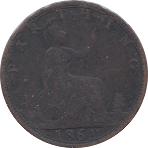 1862 FARTHING ( FAIR ) - Farthing - Cambridgeshire Coins