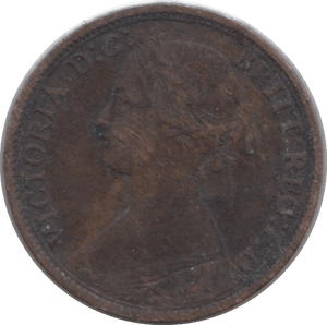 1862 FARTHING ( FINE ) - Cambridgeshire Coins