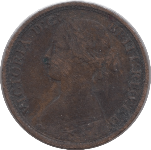 1862 FARTHING ( FINE ) - Cambridgeshire Coins