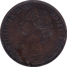 1862 FARTHING ( GVF ) - Farthing - Cambridgeshire Coins