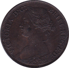 1862 FARTHING ( UNC ) - Farthing - Cambridgeshire Coins