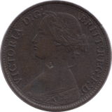 1862 FARTHING ( VF ) - Farthing - Cambridgeshire Coins