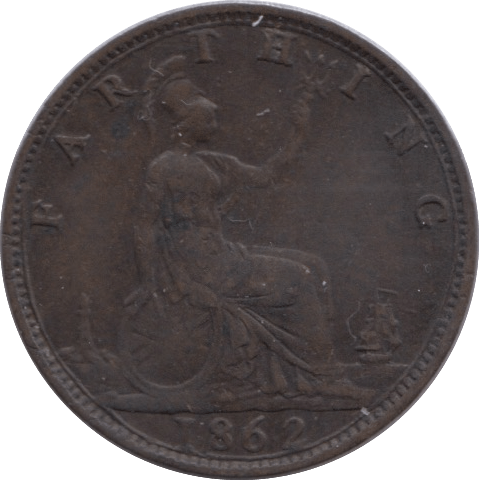 1862 FARTHING ( VF ) - Farthing - Cambridgeshire Coins