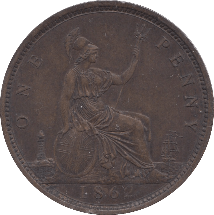 1862 PENNY ( AUNC ) - Penny - Cambridgeshire Coins