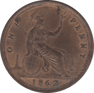 1862 PENNY ( EF ) 6 - Penny - Cambridgeshire Coins