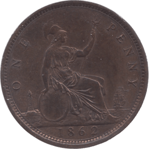 1862 PENNY ( EF ) 7 - Penny - Cambridgeshire Coins