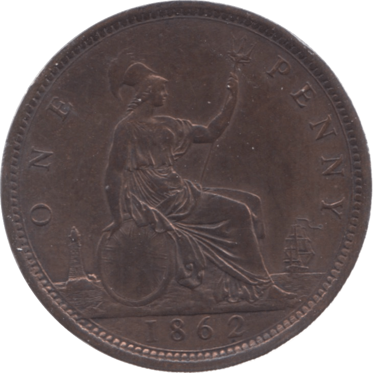 1862 PENNY ( EF ) 7 - Penny - Cambridgeshire Coins