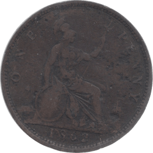 1862 PENNY ( FINE ) 24 - Penny - Cambridgeshire Coins