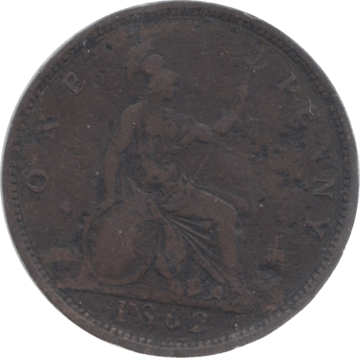 1862 PENNY ( FINE ) 24 - Penny - Cambridgeshire Coins