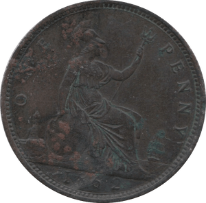 1862 PENNY ( GVF ) 24 - Penny - Cambridgeshire Coins