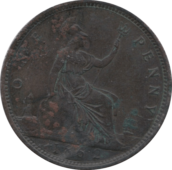 1862 PENNY ( GVF ) 24 - Penny - Cambridgeshire Coins