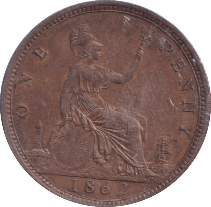 1862 PENNY ( UNC ) - Penny - Cambridgeshire Coins