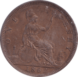 1862 PENNY ( UNC ) - Penny - Cambridgeshire Coins