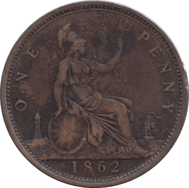 1862 PENNY ( VF ) - Penny - Cambridgeshire Coins