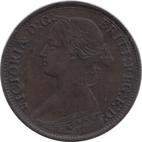 1863 FARTHING ( EF ) - Farthing - Cambridgeshire Coins