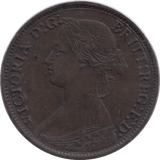 1863 FARTHING ( EF ) - Farthing - Cambridgeshire Coins