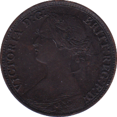 1863 FARTHING ( EF ) - Farthing - Cambridgeshire Coins