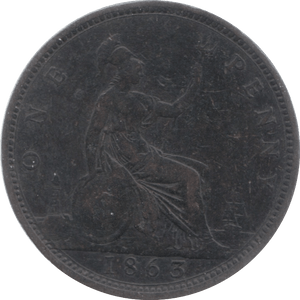 1863 PENNY ( GF ) 3 - Penny - Cambridgeshire Coins