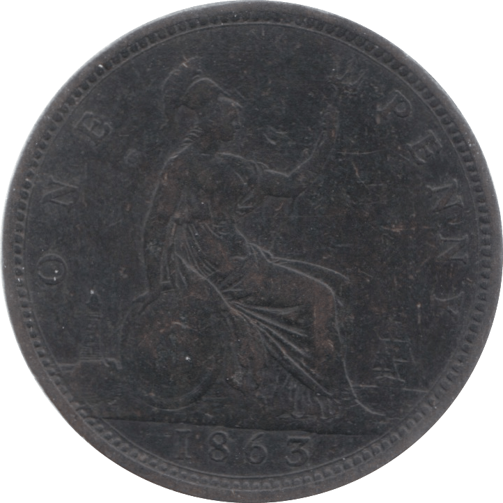 1863 PENNY ( GF ) 3 - Penny - Cambridgeshire Coins