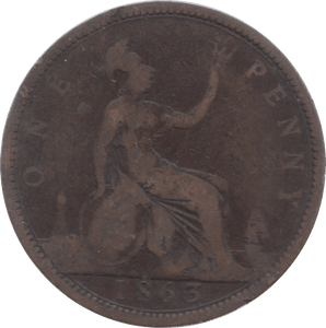 1863 PENNY ( NF ) 4 - Penny - Cambridgeshire Coins